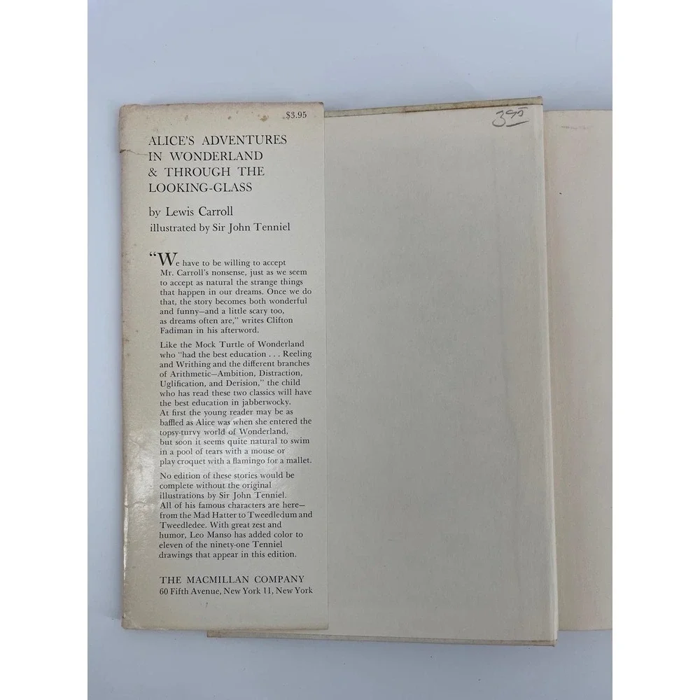 VTG Alice's Adventures In Wonderland & Through The Looking-Glass HC‎ 1963 USA